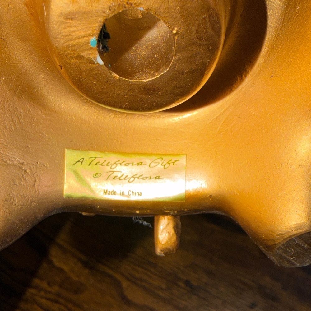 Vintage Gold Cherub Candle Holder - Picture 10 of 16